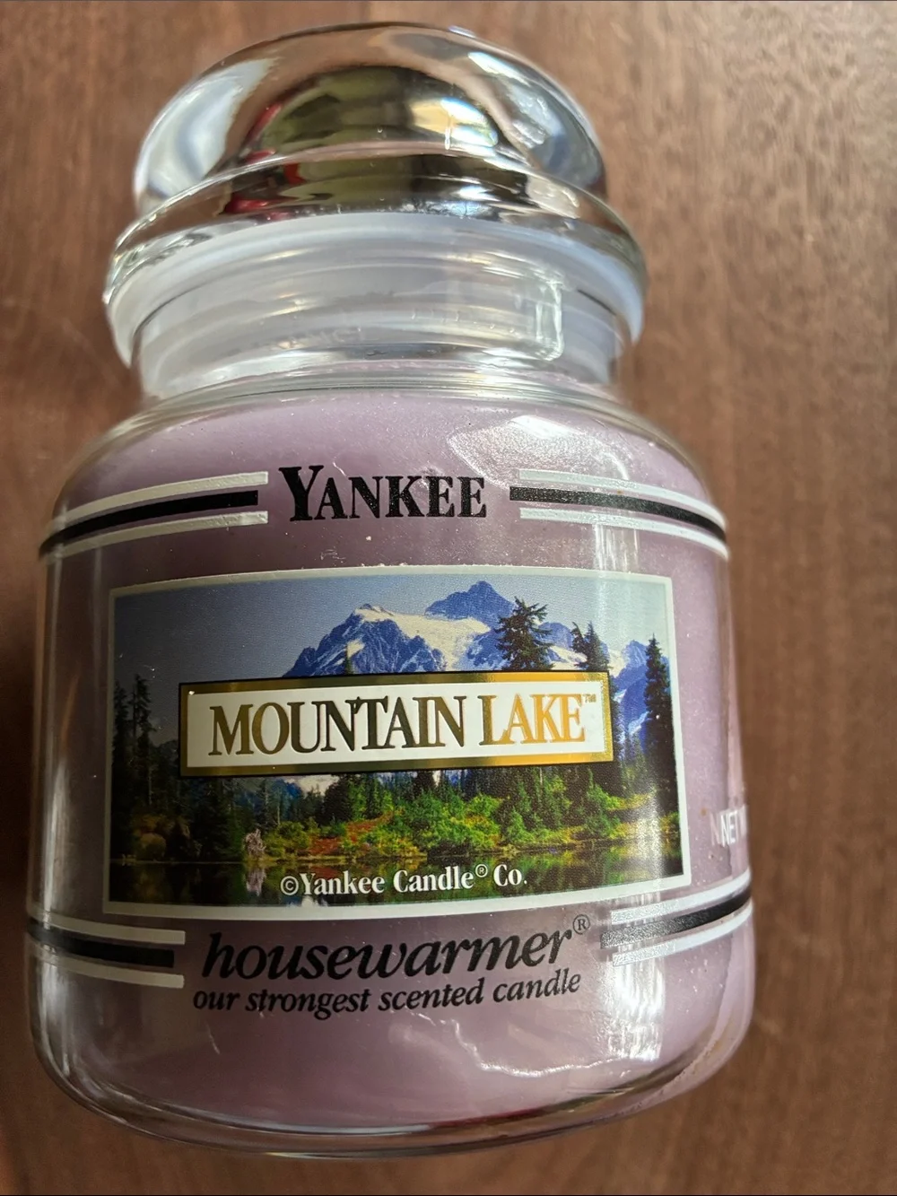 Yankee Candle Mountain Lake Scented Candle - Light Purple. Retired scent